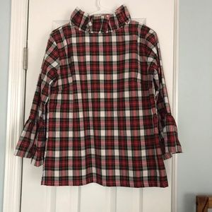 Elizabeth Wilsons Designs, plaid top, M, EUC